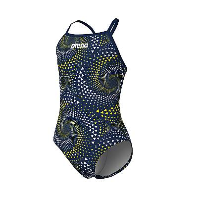 Arena Fireflow Lightdrop Back Kız Çocuk Yüzücü Mayosu Navy 010406100