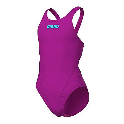 Arena Girl's Team Swim Tech Solid Çocuk Pembe Yüzücü Mayo 004764905