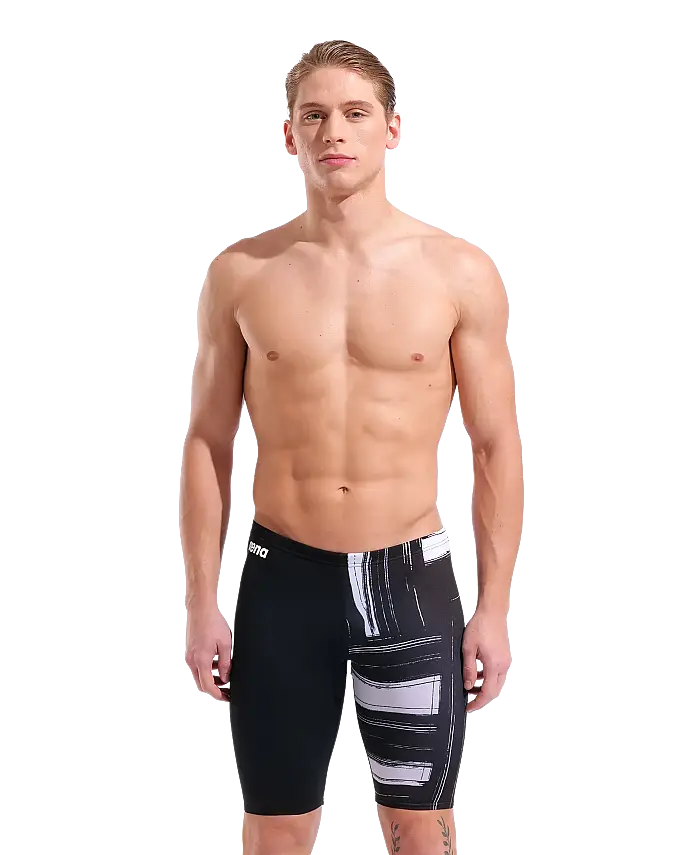 Arena Grid Swim Jammer Erkek Yüzücü Mayosu Siyah 011645500 - 1