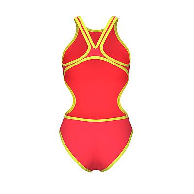 Arena One Biglogo Kadın Yüzücü Mayosu Bright Coral 001198360 - 5