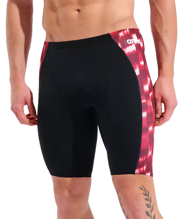 Arena Wave Swim Jammer Erkek Yüzücü Mayosu Black Team Red 011643400 - 1