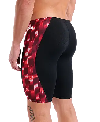 Arena Wave Swim Jammer Erkek Yüzücü Mayosu Black Team Red 011643400 - 2
