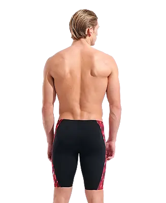 Arena Wave Swim Jammer Erkek Yüzücü Mayosu Black Team Red 011643400 - 3