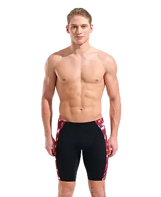 Arena Wave Swim Jammer Erkek Yüzücü Mayosu Black Team Red 011643400 - 5