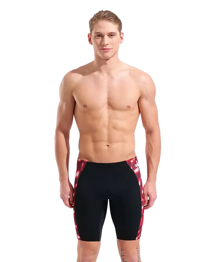 Arena Wave Swim Jammer Erkek Yüzücü Mayosu Black Team Red 011643400 - 5